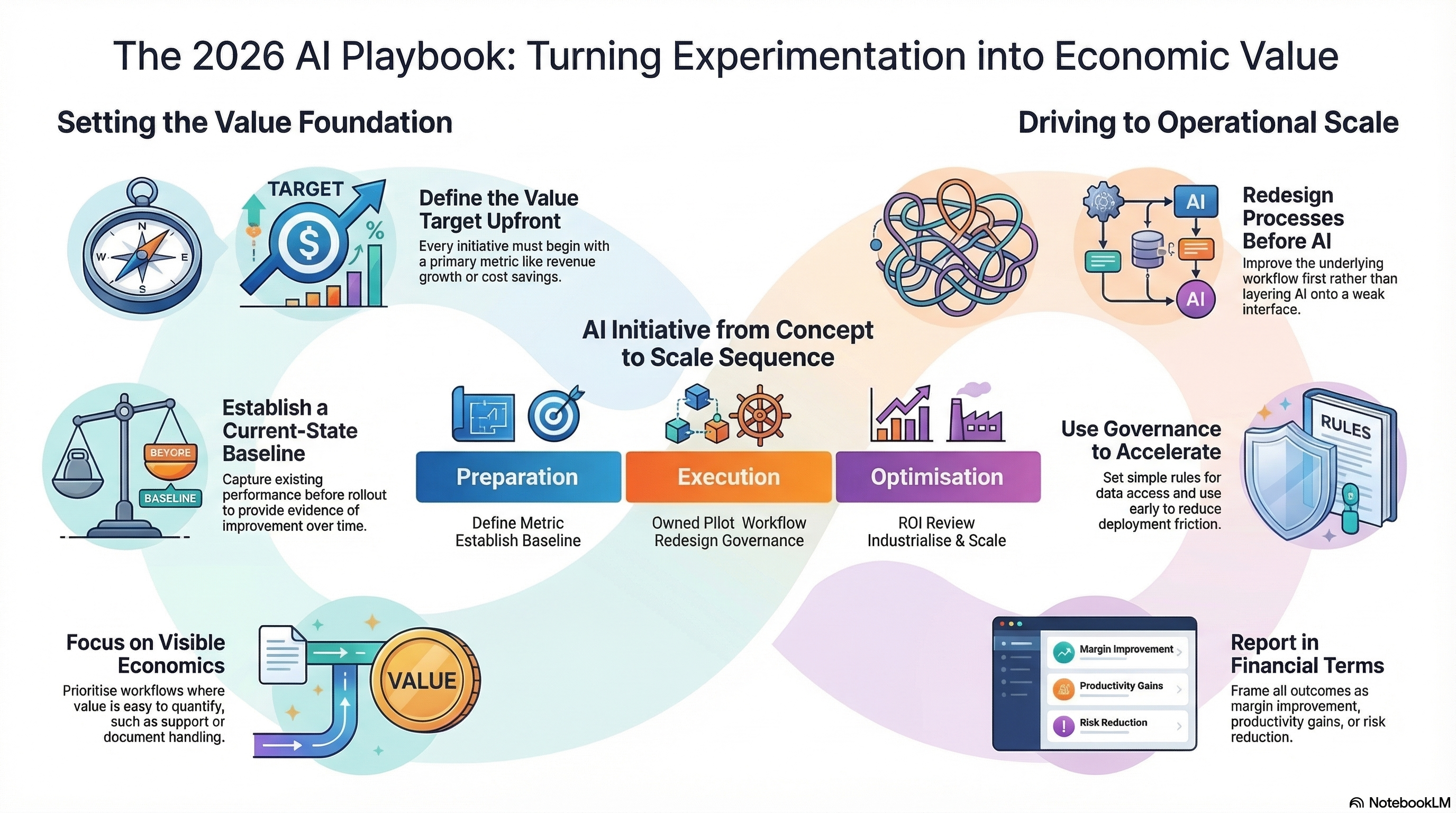 AI ROI in 2026: From Pilots to Measurable Business Value infographic