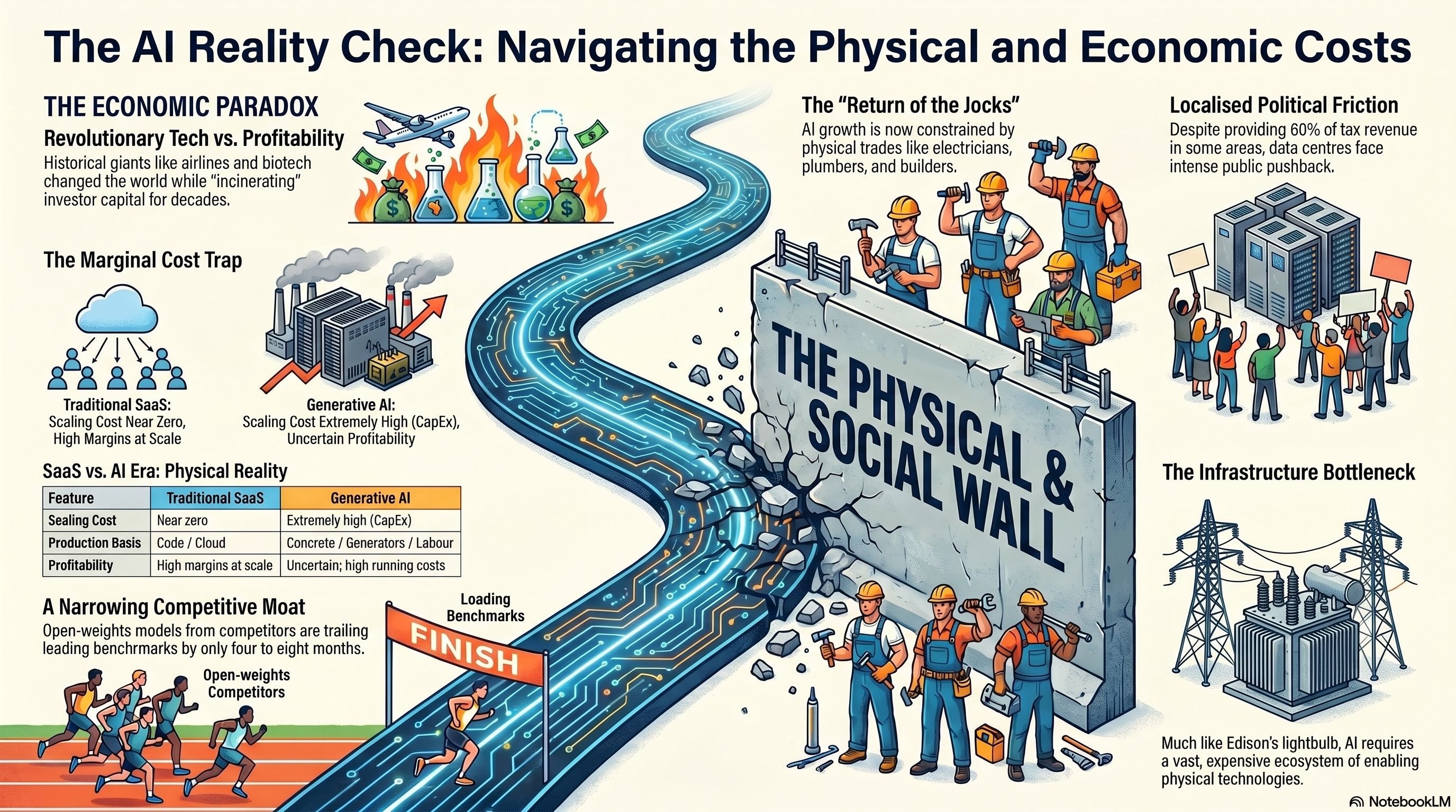 Major Companies Reconsider AI Costs: The Economic Reality Behind the AI Boom infographic