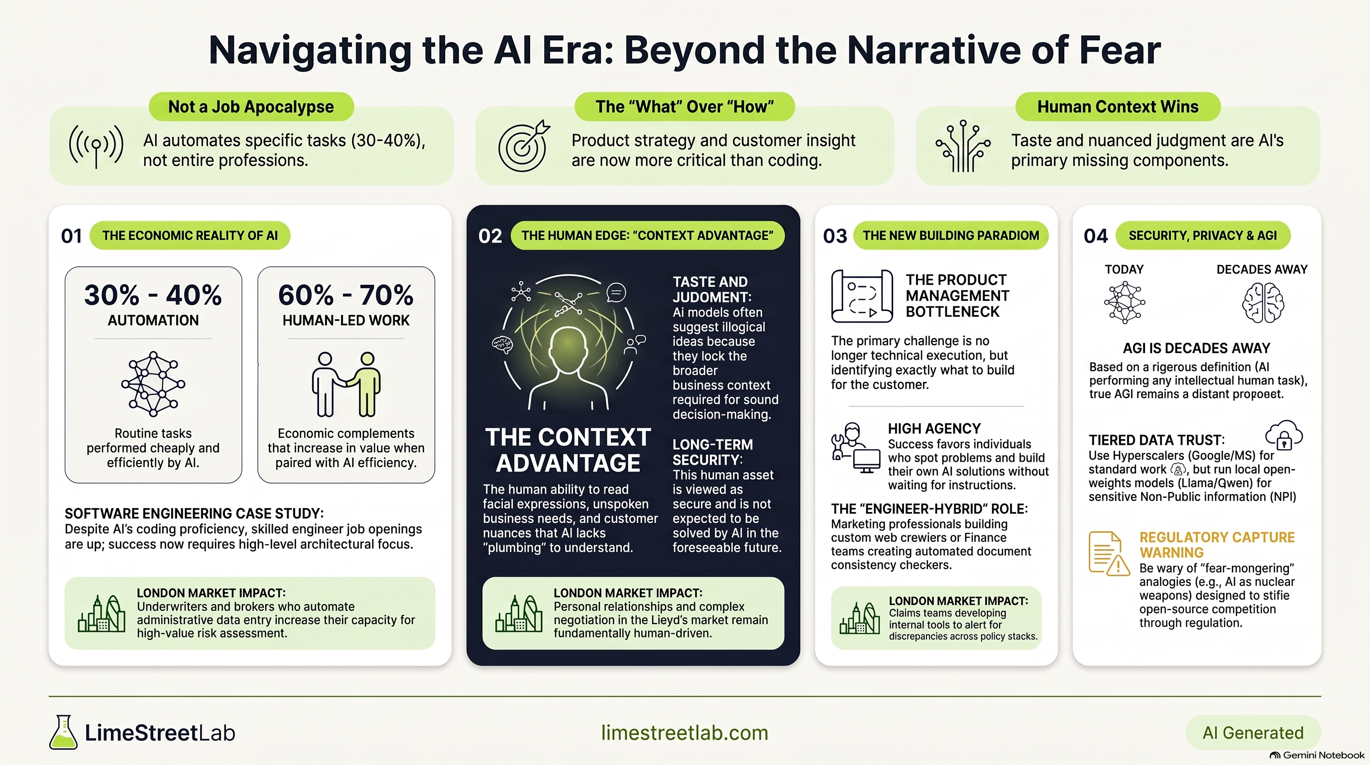 AI Opportunities and the Future of Work: Andrew Ng on Jobs, Skills and Building with AI infographic