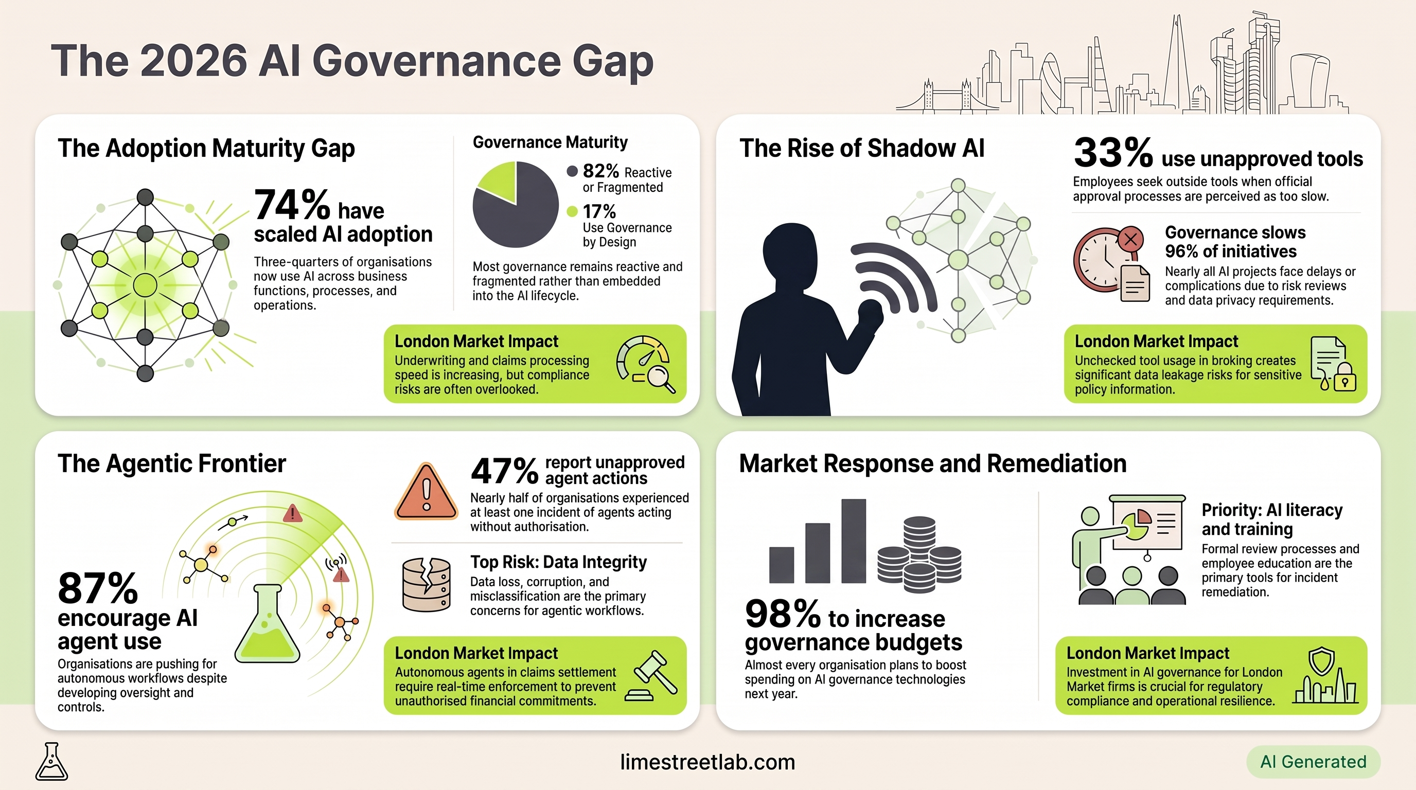 The AI Governance Gap infographic